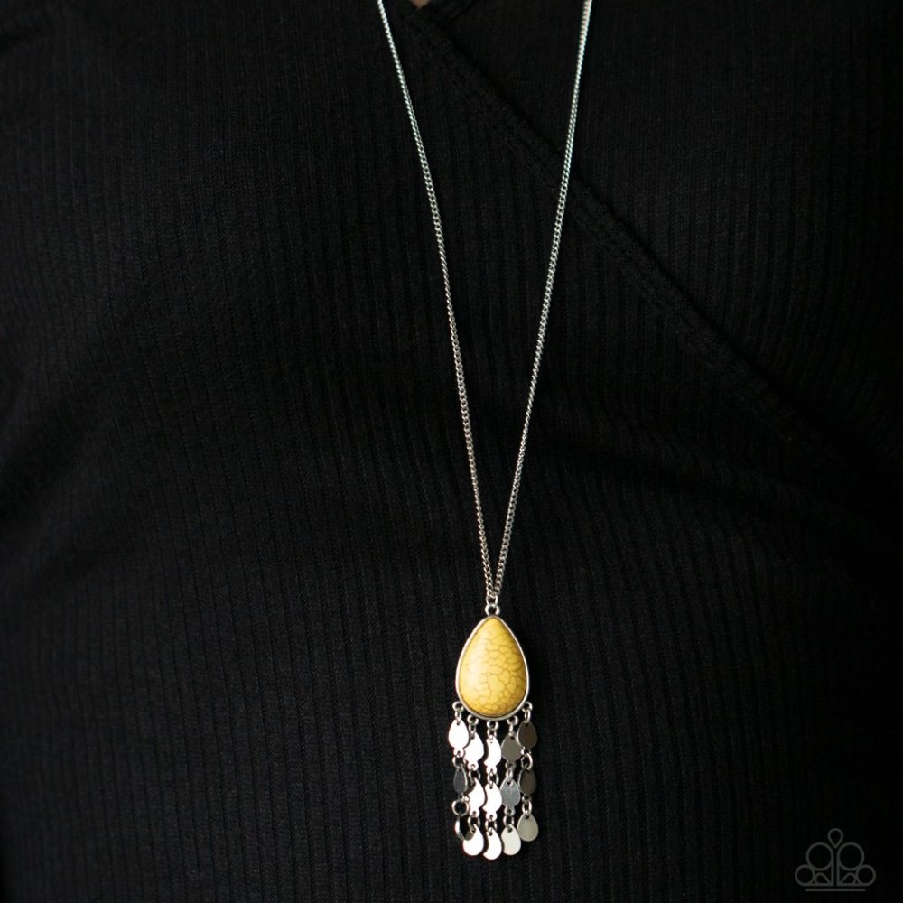Musically Mojave Yellow Necklace